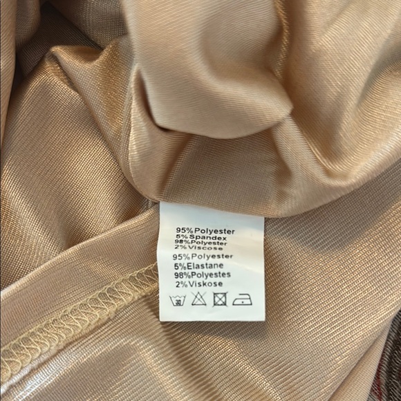 Cream Asymmetrical Wrap Skirt Knee-Length - Picture 2 of 4